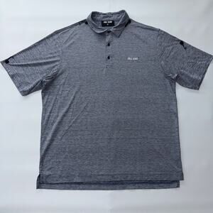 FULL SEND Nelk Boys Golf Polo Shirt Men's XL Grey Heathered Short Sleeve Stretch
